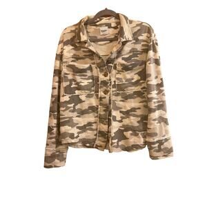 Kensie Camo Jacket Sweatshirt